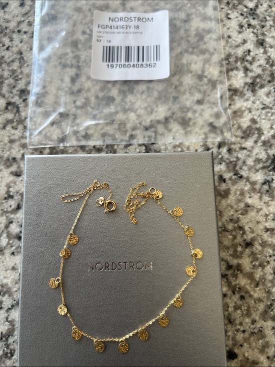 Bony Levy Jewelry - Bony Levy 14K Yellow Gold Mini Disc Station Necklace